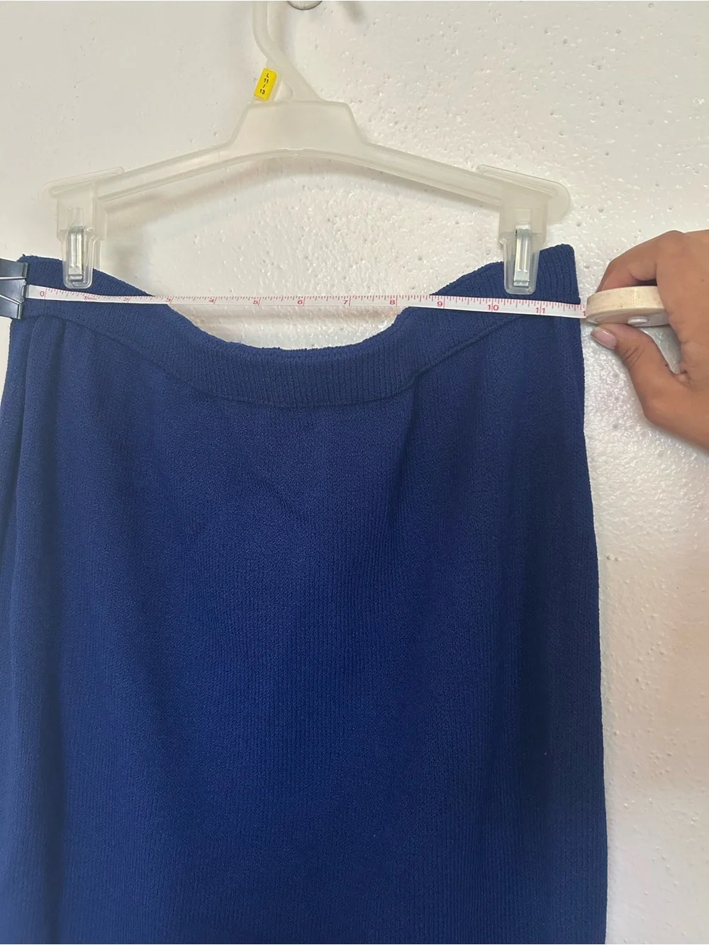 St. John Navy Knit Pencil Skirt